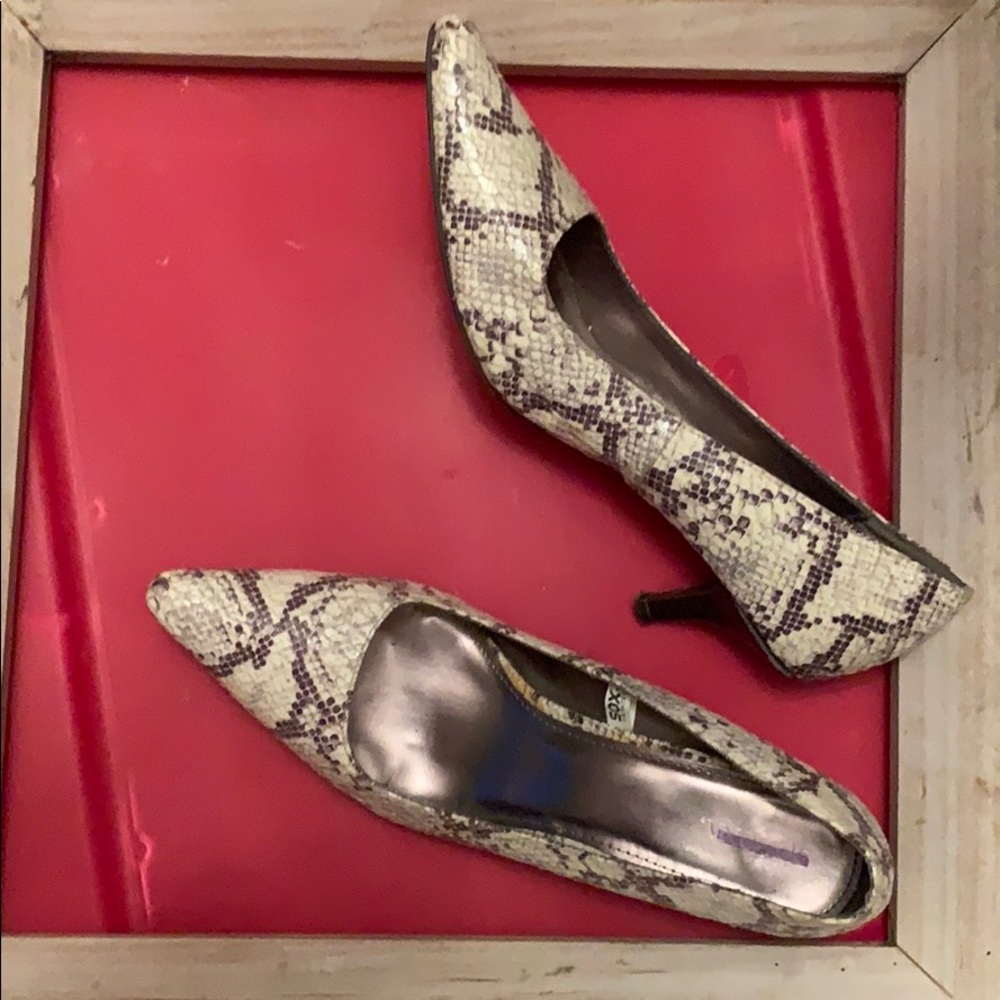 Snake skin heels